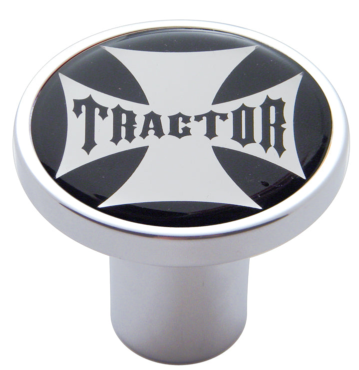 TRACTOR AIR VALVE KNOB WITH BLACK MALTESE CROSS
