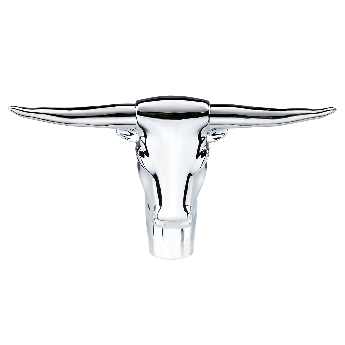 Long Horn Bull Hood Ornament