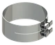 5" DIAMETER CHROME BRACKETLESS WIDE BAND EXHAUST CLAMP