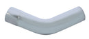 CHROME 45 DEGREE EXHAUST EXPANDED ELBOW, 5" I.D. TO 5" O.D. - 12" X 12"