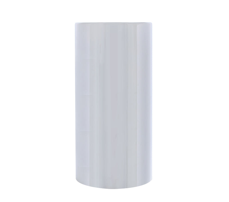 33MM X 4.25" CHROME PLASTIC TALL CYLINDER NUT COVER - THREAD ON