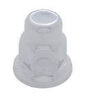 32MM X 2" CHROME STEEL TALL NUT COVER W/ FLANGE - 10 PACK