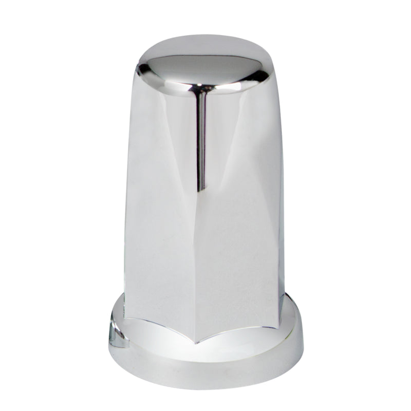 33MM X 3.25" CHROME PLASTIC TALL NUT COVER W/ FLANGE - PUSH ON