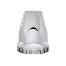 33MM X 2.75" CHROME PLASTIC NUT COVER - THREAD ON