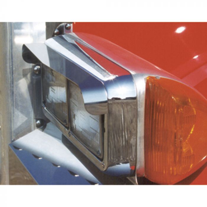 Stainless Steel Dual Headlight Visor