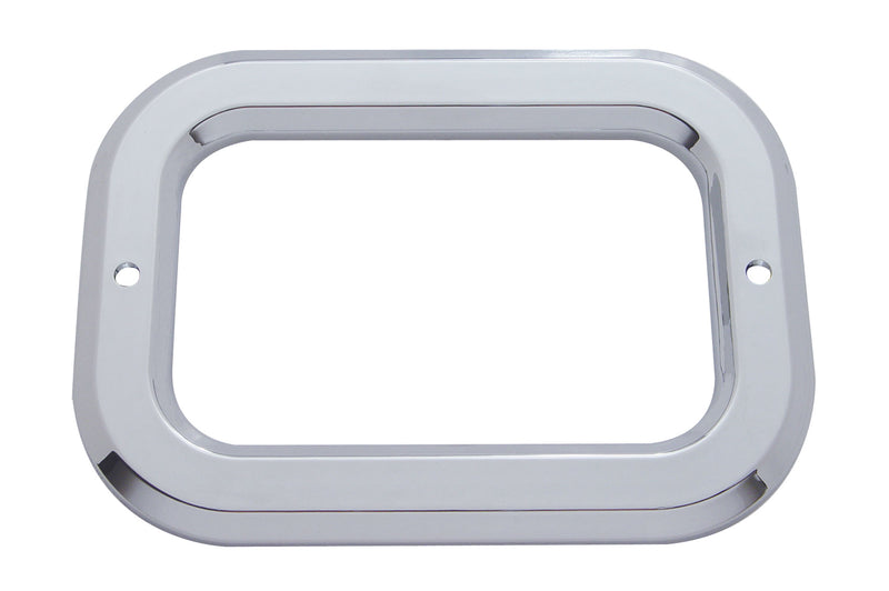 Chrome Rectangular Light Bezel