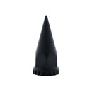 33MM X 4.75" BLACK SPIKE NUT COVER W/ FLANGE - THREAD ON