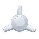CHROME PLASTIC 3 BAR STRAIGHT HUB CAP SPINNER
