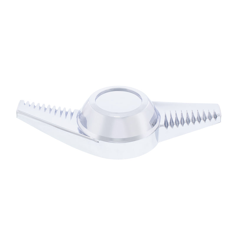 CHROME PLASTIC 2 BAR HUB CAP SPINNER