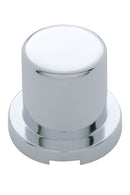 3/4" X 1.25" CHROME PLASTIC FLAT TOP NUT COVER - PUSH ON (10 PACK)