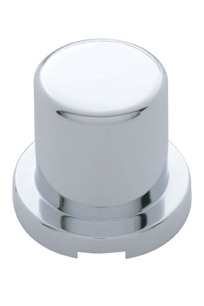 3/4" X 1.25" CHROME PLASTIC FLAT TOP NUT COVER - PUSH ON (10 PACK)
