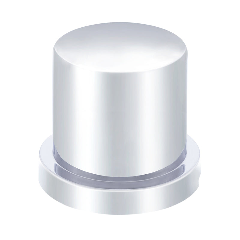 1-3/16" X 1-5/8" Chrome Plastic Flat Top Nut Cover