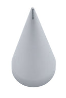 33MM X 4-1/2" CHROME PLASTIC X SPIKE NUT COVER - THREAD-ON