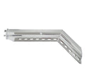 30" STAINLESS STEEL 45 DEGREE ANGLED HEAVY DUTY MUD FLAP HANGER - 2.5" BOLT PATTERN