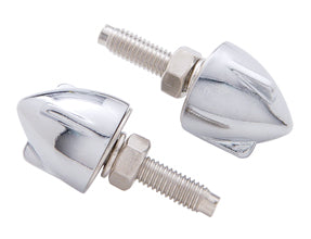 Chrome Bullet License Plate Fastener (4 Pack)