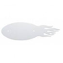 FLAME EMBLEM PETE OVAL BACKING PLATE - STAINLESS STEEL