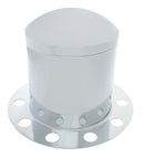 3PC STAINLESS STEAL REAR AXLE COVER W/ 33MM NUT COVER HOLES - 10 LUG - W/ REMOVABLE CAP