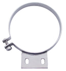 STAINLESS STEEL 7 INCH PB STYLE EXHAUST CLAMP W/ 2 HOLE BRACKET