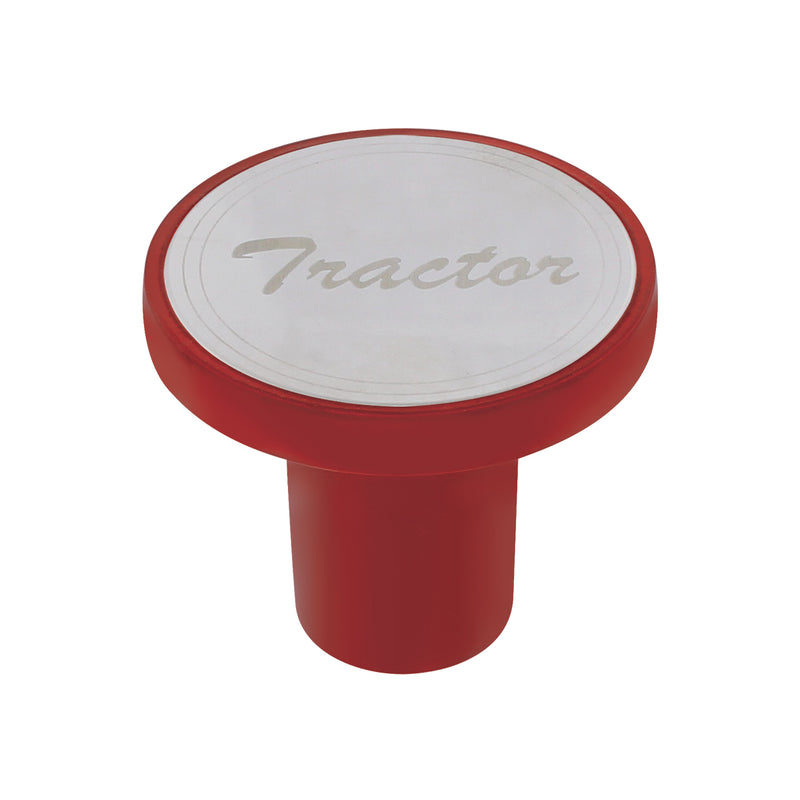 "Tractor" Screw On Candy Apple Red Air Valve Knob