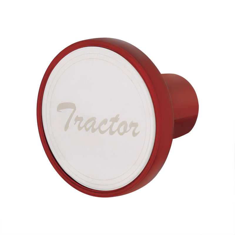 "Tractor" Screw On Candy Apple Red Air Valve Knob