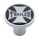 TRAILER AIR VALVE KNOB WITH BLACK MALTESE CROSS