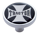 TRACTOR AIR VALVE KNOB WITH BLACK CROSS - SHORT PIN MOUNT