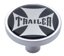 TRAILER AIR VALVE KNOB WITH BLACK CROSS - SHORT PIN MOUNT