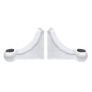 POLISHED ALUMINUM  L SHAPE HEADLIGHT BRACKET