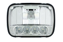5 HIGH POWER LED 5" X 7" CRYSTAL HEADLIGHT - HIGH & LOW BEAM