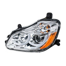 Chrome Projection Headlight W/ LED Position Light For 2013-2021 Kenworth T680 - Driver