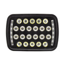 22 LED 5"X7" RECTANGULAR LIGHT - BLACK