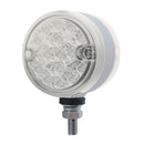 3" Double Face Dual Function Round Light Amber/Red LED Clear Lens