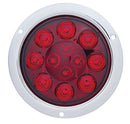 Stainless Steel Deep Dish 4" Stop/Tail/Turn Light - Red LED