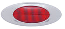 12 LED PHANTOM MARKER LIGHT RED LED / RED LENS W/ CHROME BEZEL