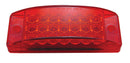 21 LED REFLECTOR RECTANGULAR CLEARANCE / MARKER LIGHT - RED LED / RED LENS
