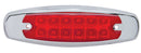 12 LED REFLECTOR RECTANGULAR CLEARANCE / MARKER LIGHT - RED LED / RED LENS