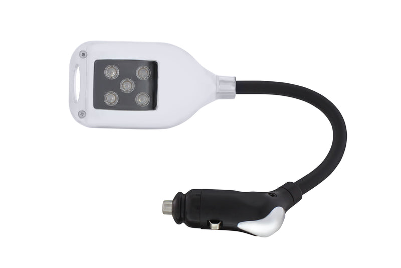 5 LED MAP LIGHT PLUGS IN AC/CIG LIGHTER ADAPTER - RED