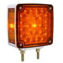 52 LED Double Stud Double Face Turn Signal Light - Amber & Red LED