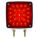 52 LED Double Stud Double Face Turn Signal Light - Amber & Red LED
