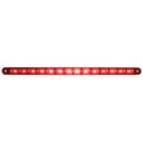 14 LED 12" STOP, TURN, TAIL LIGHT BAR - RED LED / RED LENS