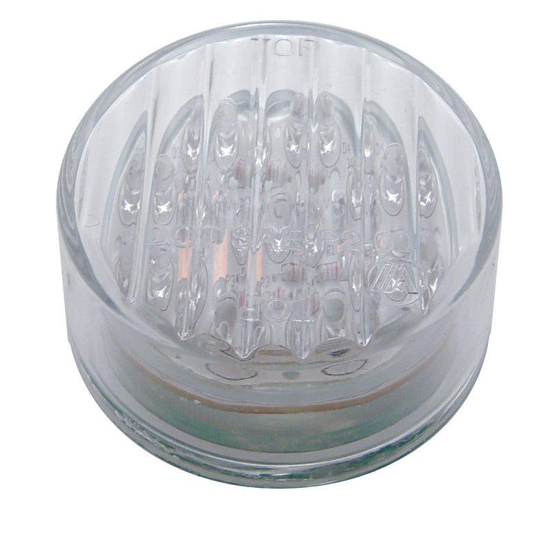 9 LED 2" AUX LIGHT - BLUE LED/CLEAR LENS