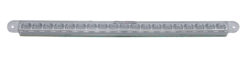 19 LED 12" Reflector Turn Signal Light Bar - Amber LED/Clear Lens