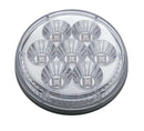 7 LED 4" REFLECTOR S/T/T LIGHT - RED LED / CLEAR LENS