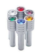 DOOR LOCK KNOB WITH RED DIAMOND - CHROME