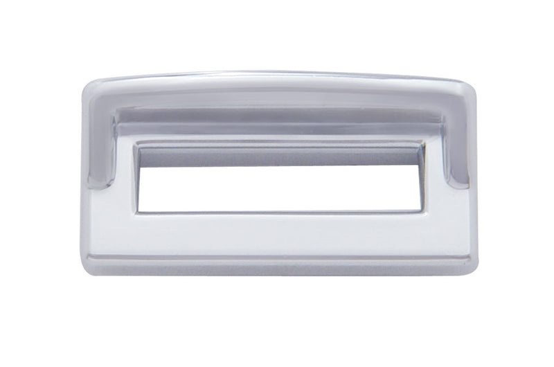 Chrome Plastic Switch Label Covers With Visor For 2001 & Older Peterbilt (6-Pack)