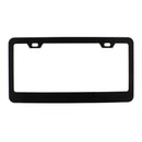 BLACK WIDE BOTTOM 2 HOLE LICENSE PLATE FRAME