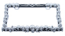 CHROME SKULL LICENSE PLATE