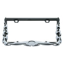 CHROME FLAME LICENSE PLATE FRAME