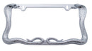 CHROME COBRA LICENSE PLATE FRAME