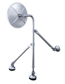 TRIPOD FENDER MIRROR - STAINLESS STEEL, 8.5" ROUND